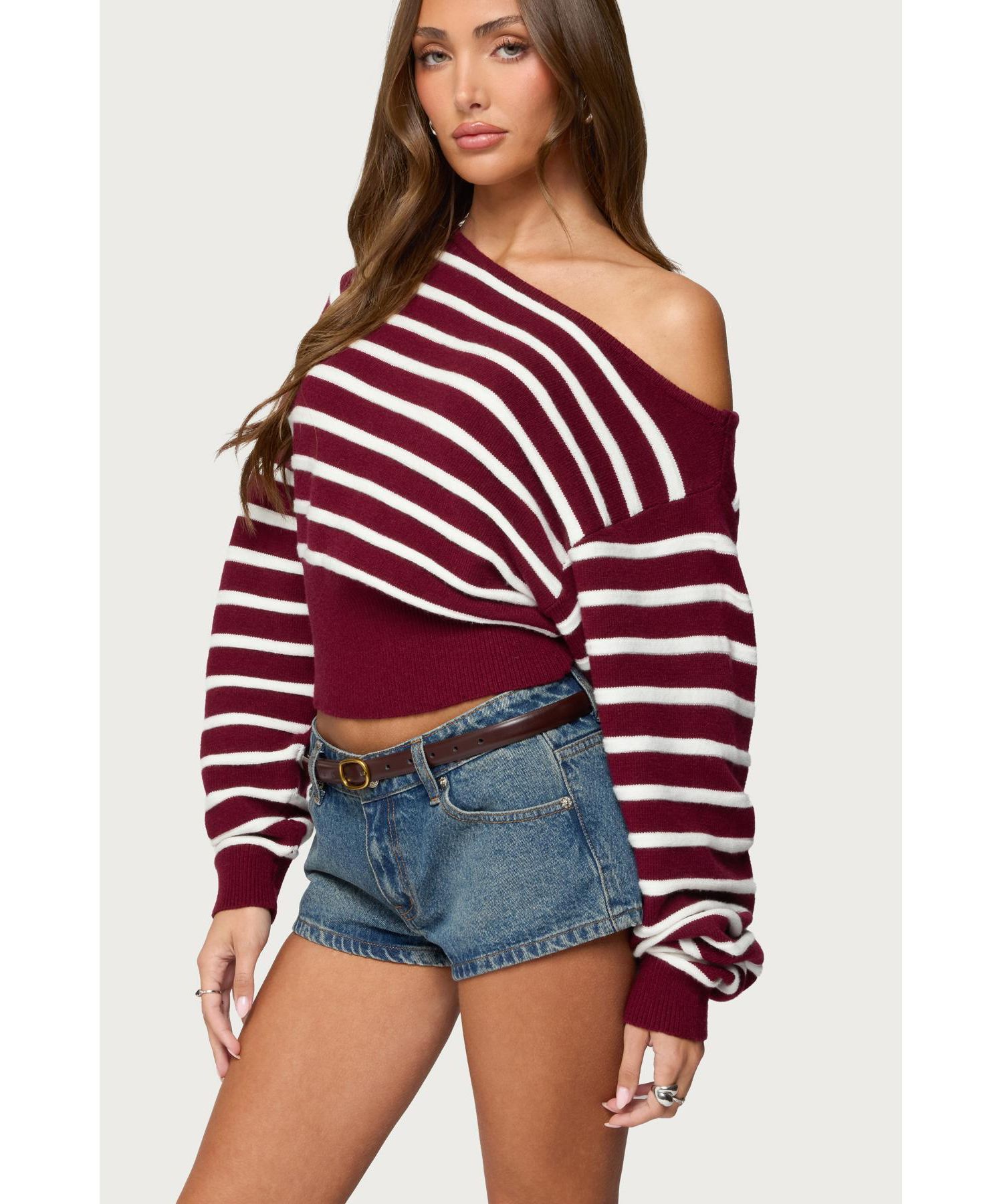 Women's Mika Off Shoulder Oversized Sweater
