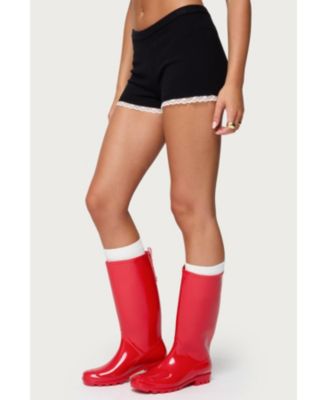 Women's Sansa Lacey Knit Micro Shorts