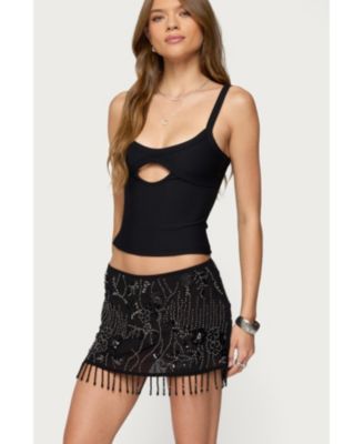 Women's Karin Cut Out Ribbed Tank Top