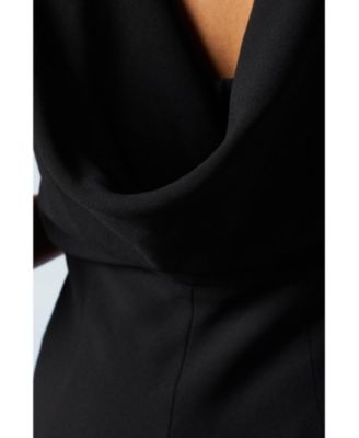 Women's Cowl Back Maxi Bridesmaid Dress