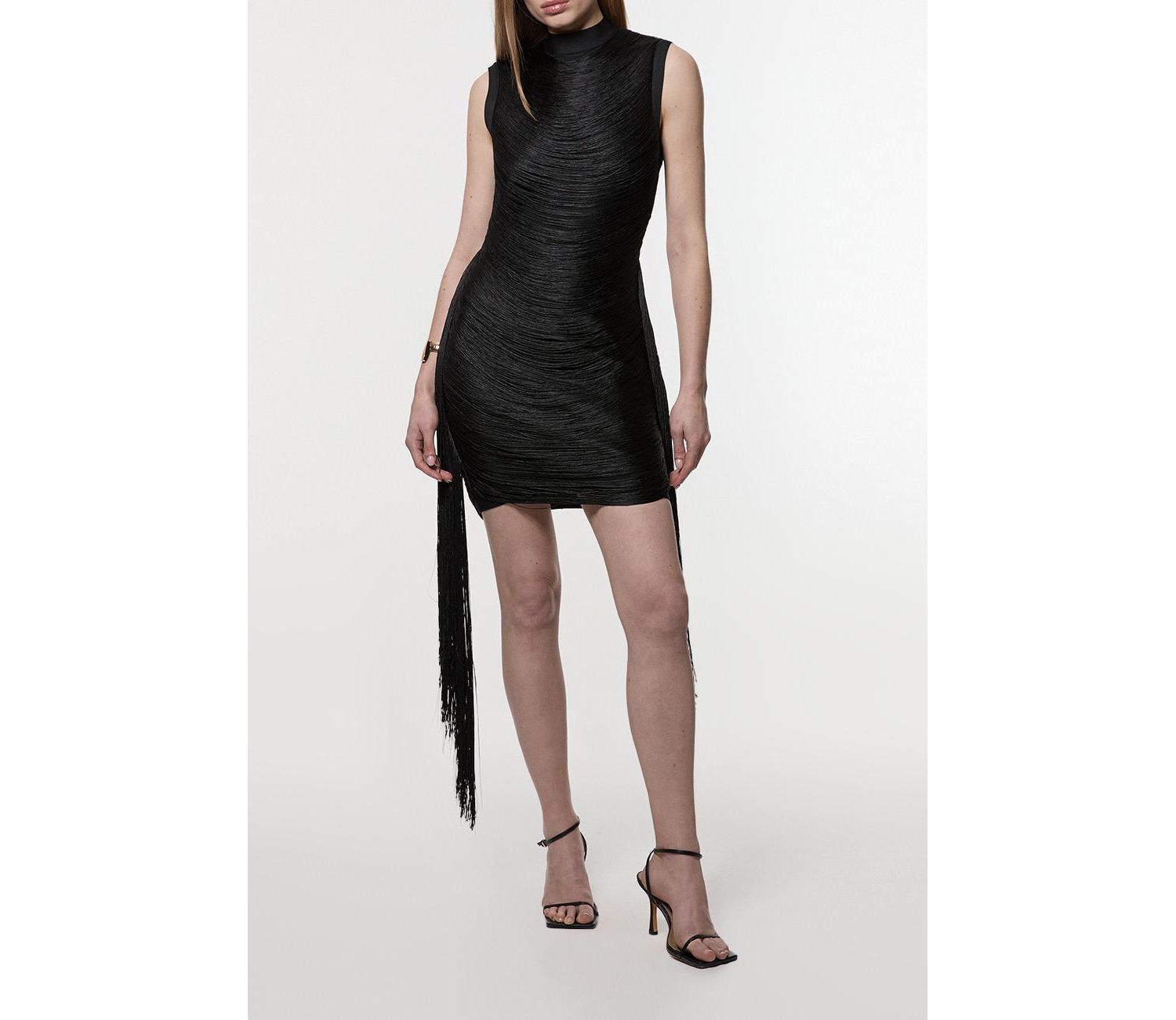 Women's Knit Tassel Mini Dress