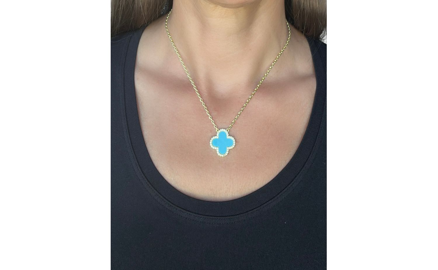 Flower Solitaire Pendant with CZ Surround