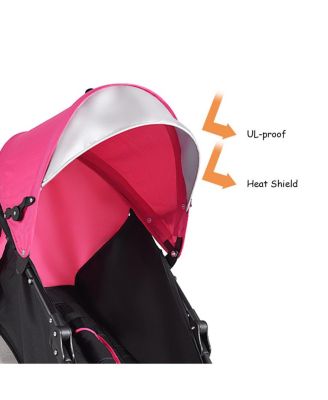 Toddler Folding Lightweight Umbrella Travel Stroller w/ Storage Basket
