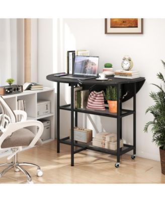 Round Outdoor Dining Table for 4 People 36 inch Acacia Wood Patio Table for Yard