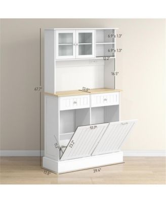 Sturdy Kitchen Storage Cabinet with Adjustable Shelves and Doors for Pantry Use
