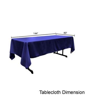 Large Rectangular Tablecloth – 60x144 Polyester Poplin for Banquets, Holidays & Everyday Dining