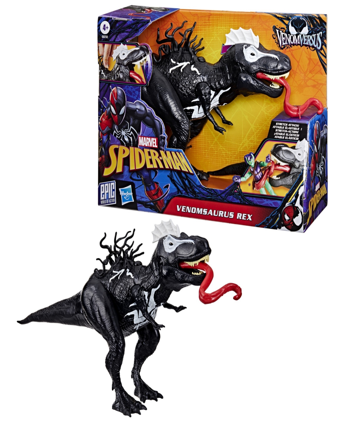 Spider-man Marvel Epic Venom Versus Venomsaurus Rex In Black