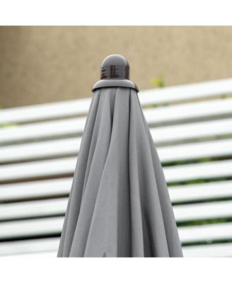 6 Piece Fabric Patio Dining Set for 4 with Umbrella,