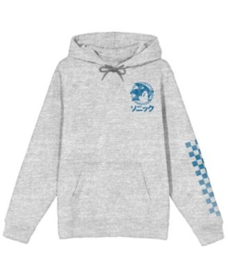 Kanji Text Pullover Hooded Sweatshirt-Large