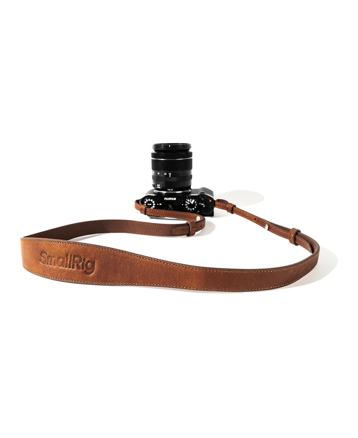 SmallRig Universal Leather Camera Shoulder Strap, Brown - Brown