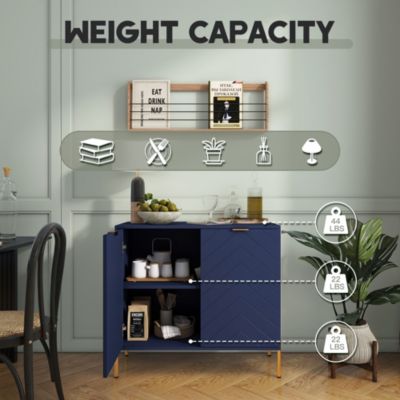 2-Door Accent Cabinet Storage Cabinet