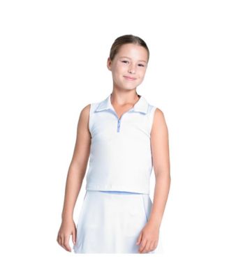 Club Zip Sleeveless Golf Polo