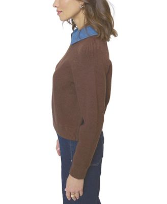 Women's Dash Denim Collar Pullover