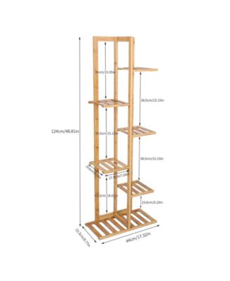 Bamboo Plant Stand Rack Corner Flower Shelf Storage Rack