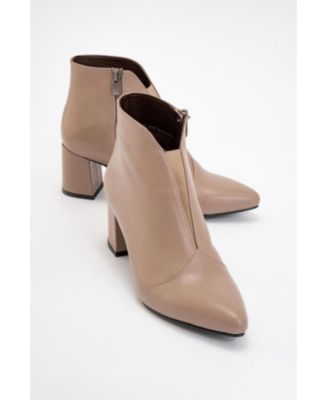 Finda Leather Block Heel Boot (Women)