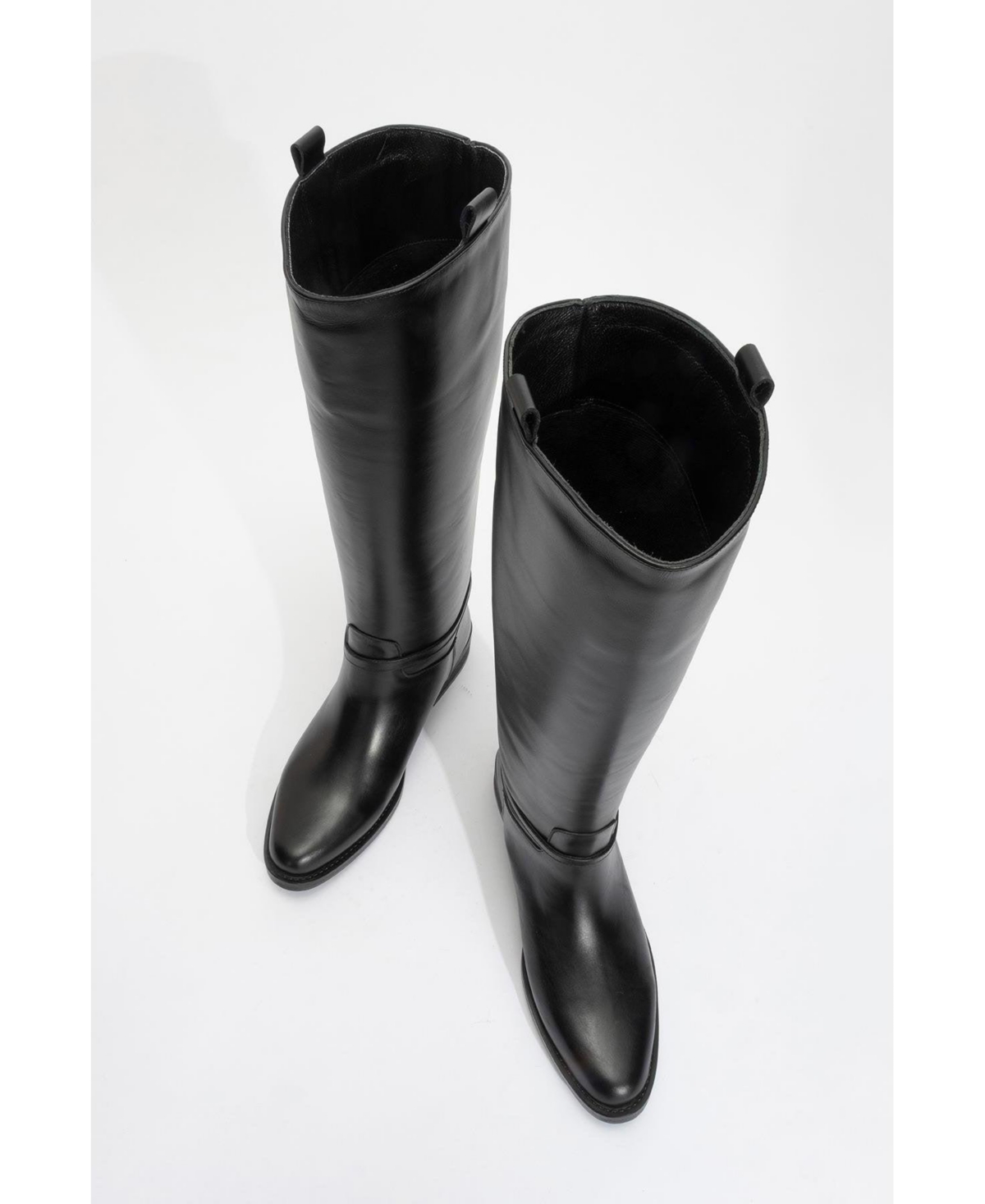 Forever & Always Shoes May Leather Knee High Buckle Boot (Women)