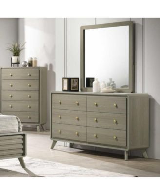 Storage Cabinet with Gold Knobs