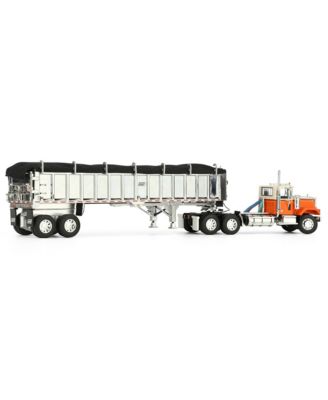 DCP 1/64 Orange Chevrolet Bison Day Cab with East End Dump Trailer 60-1925