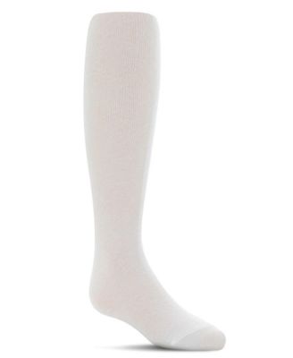 Infant Solid Cotton Blend Basic Non-Binding Sweater Tights