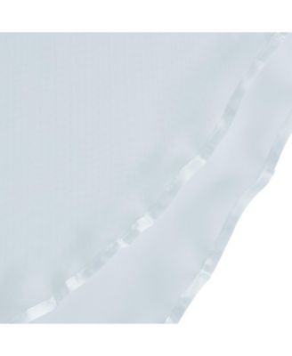 Living Double Layered Sheer Rod Pocket Ascot Window Valances