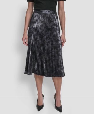 DKNY - Women's Pleat Detail Midi Skirt