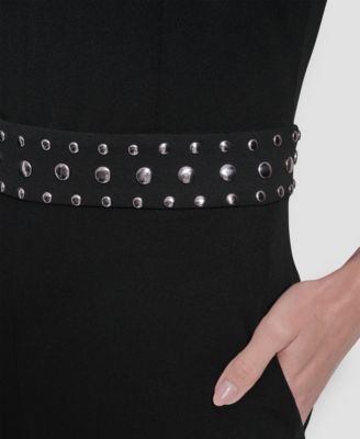 Women's Sleeveless Studded Jumpsuit