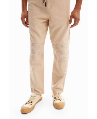 Men's Trousers with floral details