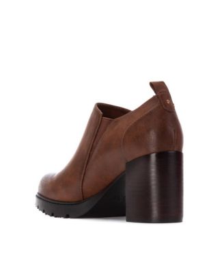 Women's Zipper Block Heel Pumps By XTI