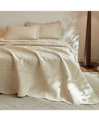 100% Cotton Oversized Bedspread Quilt Set - Queen