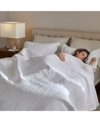 100% Cotton Oversized Bedspread Quilt Set - Queen