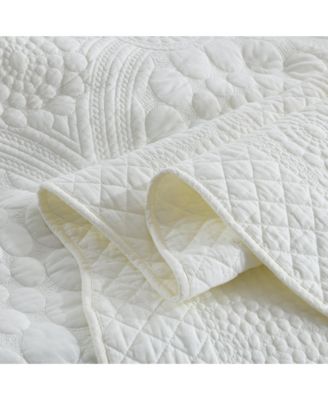 3 PCS 100% Cotton Oversized Bedspread Quilt Set Embroidery TF -King