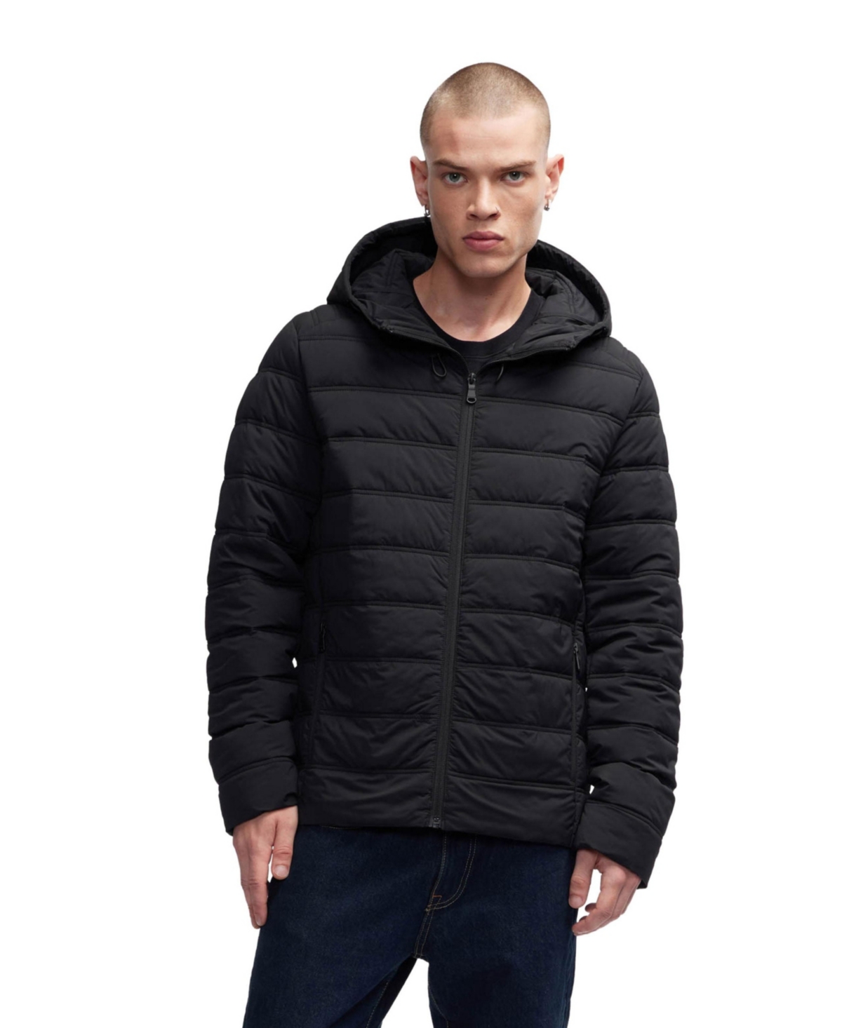 Pajar Men's Niran Sustainable Square Quilt Lightweight Packable In Black
