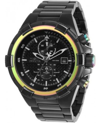 Men's 28131 Aviator Quartz Chronograph Black Dial Watch