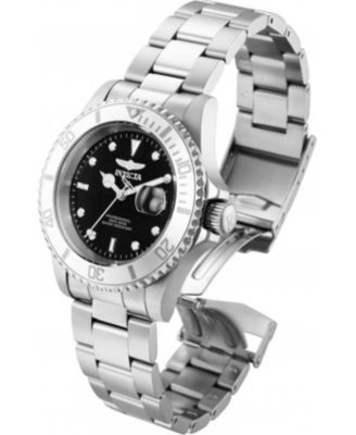 Men's 34022 Pro Diver Quartz 3 Hand Black Dial Watch