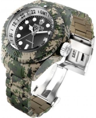 Men's 40462 Reserve Quartz 3 Hand Black Dial Watch