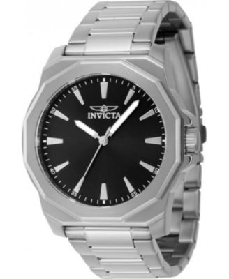 Men's 46831 Speedway Quartz 3 Hand Black Dial Watch