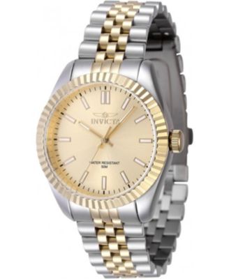Women's 47503 Specialty Quartz 3 Hand Gold Dial Watch