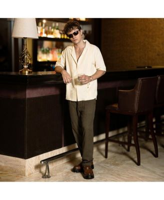 Men's Pleat-Block Oversized Shirt