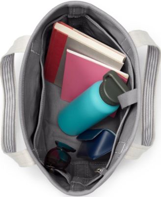 Medium 5 Pocket Open Top Canvas Tote Bag