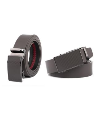 Men's Sliding Buckle Adjustable Leather Ratchet Belt