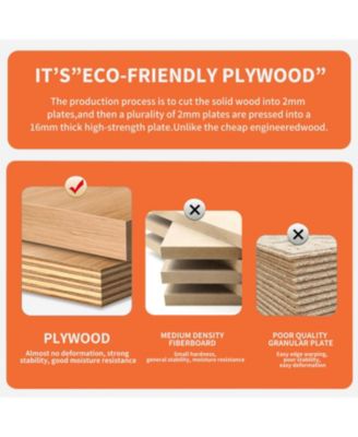 Streamdale Rustic Freestanding Vanity with Modern Acrylic Doors and Ceramic Basin