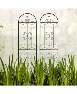 2-Pack 86.7" Metal Garden Trellis - Climbing Plant Support