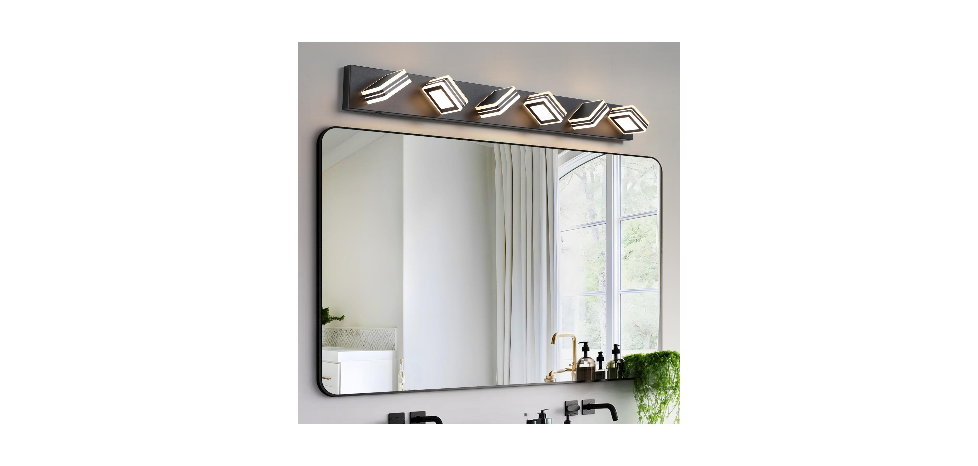 Streamdale Furniture 6-Light Led Vanity Light Sleek, Dimmable, Energy-Efficient