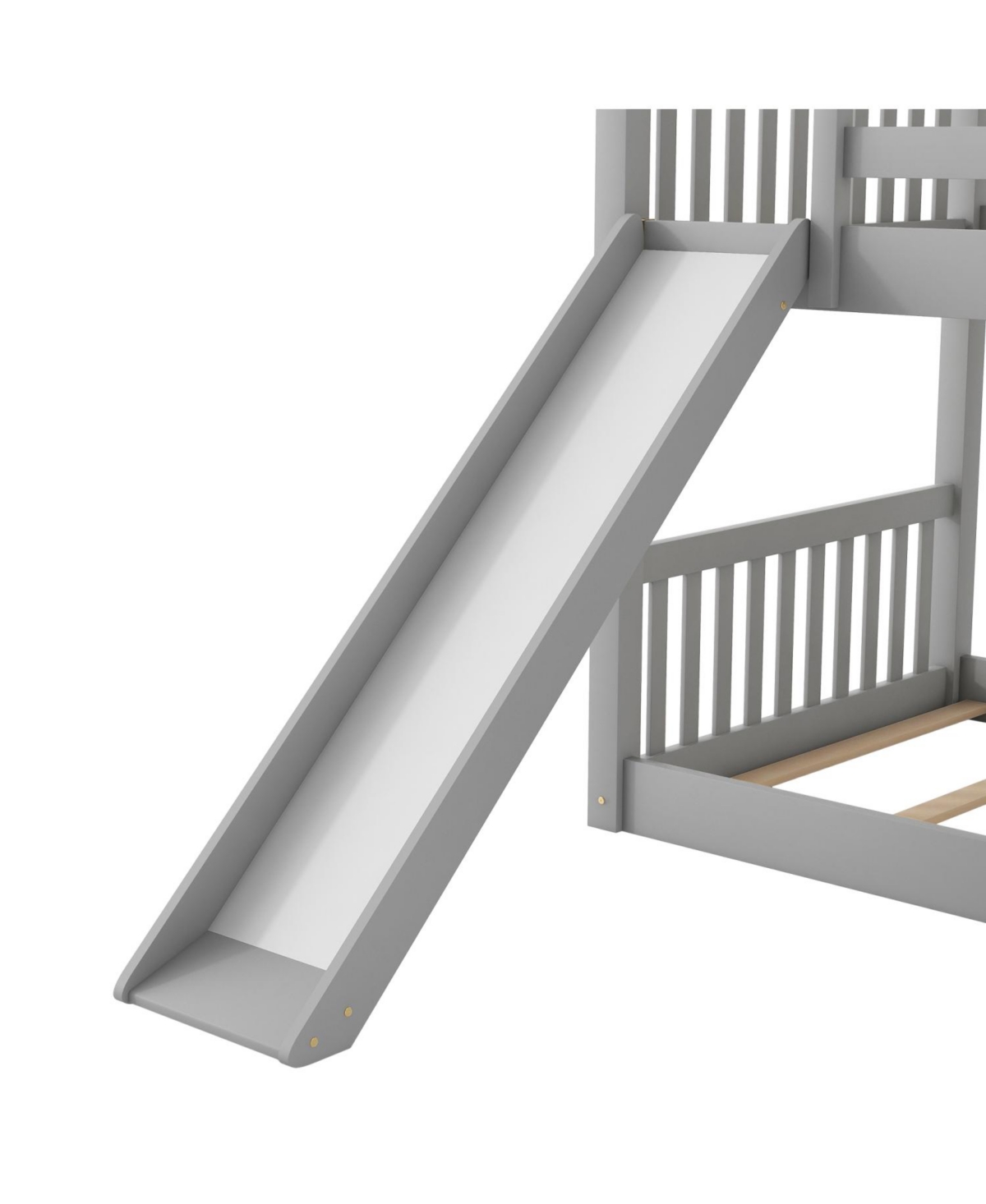 Streamdale Furniture Twin over Twin Bunk Bed with Slide & Ladder