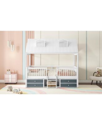 Full Size Wood Bed House Bed Frame