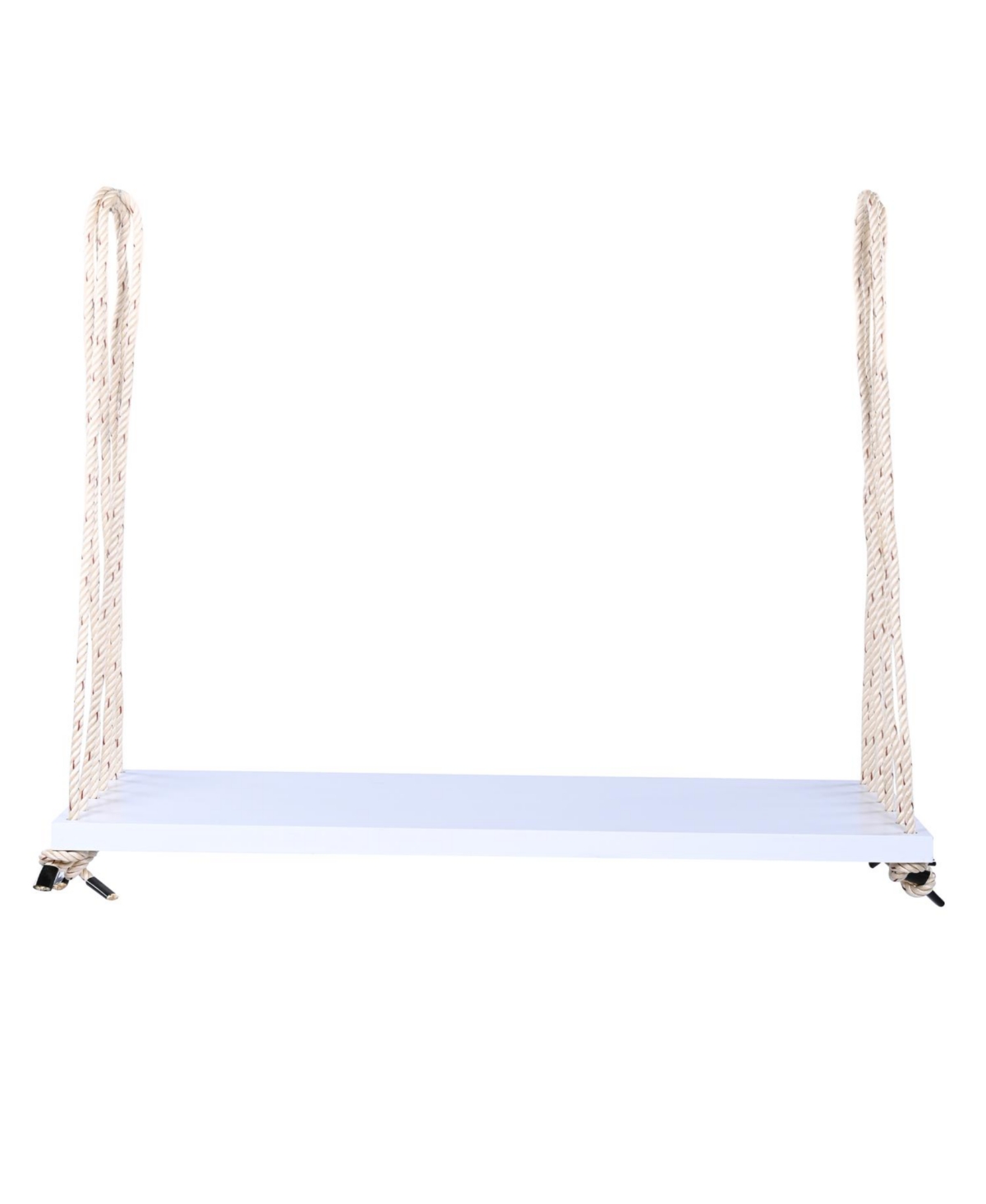 Streamdale Furniture Patio Wooden Swing Chair with Cushion & Ropes