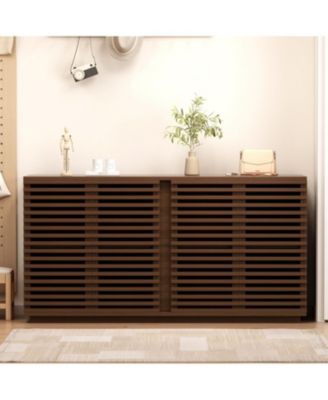 59.92" Buffet Sideboard with Solid Wood Doors