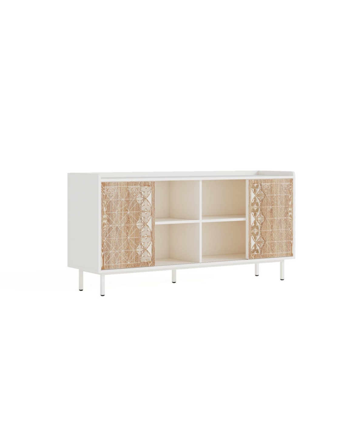 Streamdale Furniture Sicotas Mid Century Sideboard Storage Cabinet