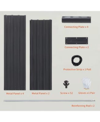 Galvanized Raised Garden Bed - 8x4x1 ft