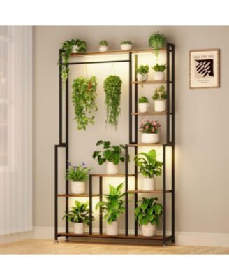 71" 8-Tier Plant Stand with Grow Light